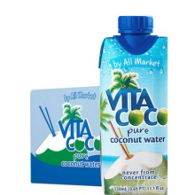 Vita Coco唯他可可椰子水NFC330ml*12瓶進(jìn)口飲料整箱椰子汁椰汁