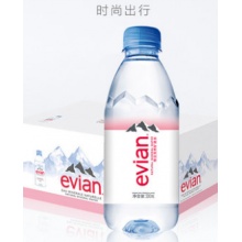 evian/依云法國高端純凈飲用礦泉水330ml*24小瓶整箱